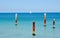 Rusty Ocean Pilings: Stunning Indian Ocean