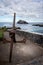 Rusty oid anchor on display overlooking Garachico harbour in Tenerife, Spain