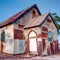 Rusty old church at Lightning Ridge Australia 1x1 angle