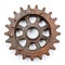 Rusty Old Cog Wheel. Generative ai