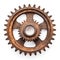 Rusty Old Cog Wheel. Generative ai