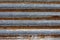 Rusty old corrugated sheet iron