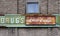 Rusty old fashioned drugstore sign