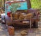 Rusty Old Power Wagon with Cactus in Bed, Arizona