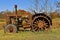 Rusty old unidentifiable tractor