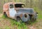 Rusty old vintage panel truck