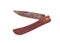 Rusty pocket knife isolated