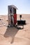 Rusty retro Fueling Pump in the desert