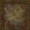 Rusty riveted square metal panel seamless texture, detailed grungy metal. Detailed rust, dirt and scratches, realistic metallic