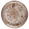 Rusty round metal plate