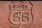 Rusty route 66 sign