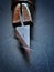 Rusty but sharp point penblade knife for crafting