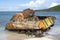 Rusty Sherman tank on Flamenco Beach of Isla Culebra