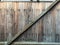 Rusty staples on Old planked wood texture, Abstract background, Brown colour, Vintage wooden wall