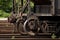 Rusty Steel Railroad Car Wheels