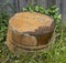 Rusty wash tub in alley