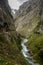 Ruta del Cares trail nature landscape in Picos de Europa national park, Spain