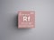 Rutherfordium. Transition metals. Chemical Element of Mendeleev\\\'s Periodic Table. 3D illustration