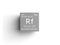 Rutherfordium. Transition metals. Chemical Element of Mendeleev\\\'s Periodic Table. 3D illustration