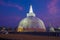 Ruwanweli Maha Seya Dagoba, evening twilight. Anuradhapura