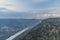 Ruzova view point on rock over valley of river Labe