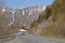 RV on Alaskan road