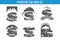 RV Camper Adventure Logo Designs Template Set