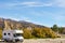 Rv camper in Sierra Alhamilla mountains, Spain