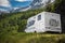 RV Camper Van on a Scenic Norwegian Route
