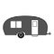 Rv camping trailer, travel mobile home, caravan. Home camper for travel, trailer mobile
