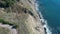 RV Motorhome on the California Scenic Coastal Highway 1 Aerial View