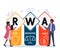 RWA - Risk Weighted Asset acronym, business   concept.