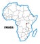 Rwanda Africa Map