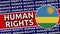 Rwanda Circular Flag with Human Rights Titles