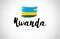 rwanda country flag concept with grunge design icon logo