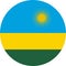 Rwanda Flag illustration vector eps