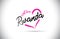 Rwanda I Just Love Word Text with Handwritten Font and Pink Heart Shape