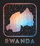 Rwanda map design.
