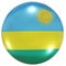 Rwanda national flag button