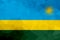Rwanda polygonal flag. Mosaic modern background. Geometric design