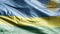 Rwanda textile flag slow waving on the wind loop