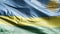 Rwanda textile flag waving on the wind loop