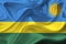 Rwanda waving flag