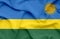 Rwanda waving flag