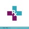 RX Letter Medical Cross Icon Vector Logo Template Illustration Design. Vector EPS 10