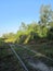 Ryazan Region, Russia, on August 9, 2013. The old railway