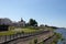 Rybinsk. Chapel Of St. Nicholas. Volga embankment. Summer day