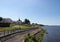 Rybinsk. Chapel Of St. Nicholas. Volga embankment. Summer day