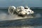 Ryde Isle of Wight England. 12000TD passenger hovercraft leaving port