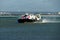 Ryde Isle of Wight England. 12000TD passenger hovercraft leaving port